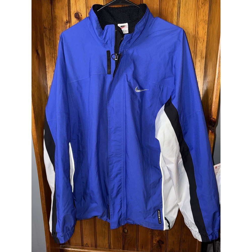 Nike Blue White Black Windbreaker Jacket VINTAGE
